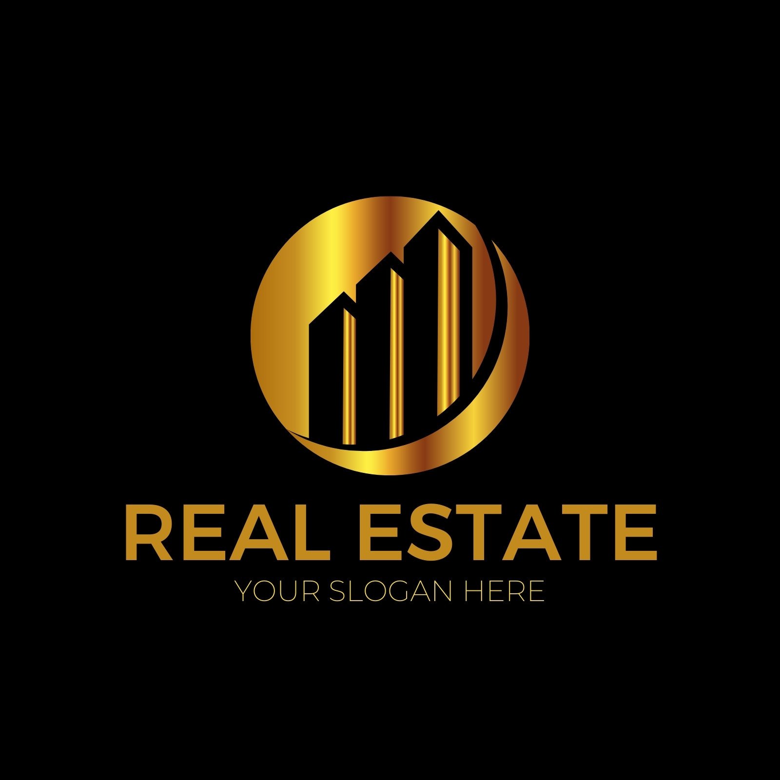 Free and customizable real estate logo templates