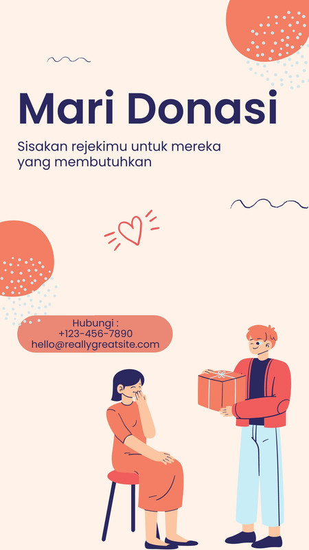 Halaman 5 Gratis Desain Contoh Sedekah Canva