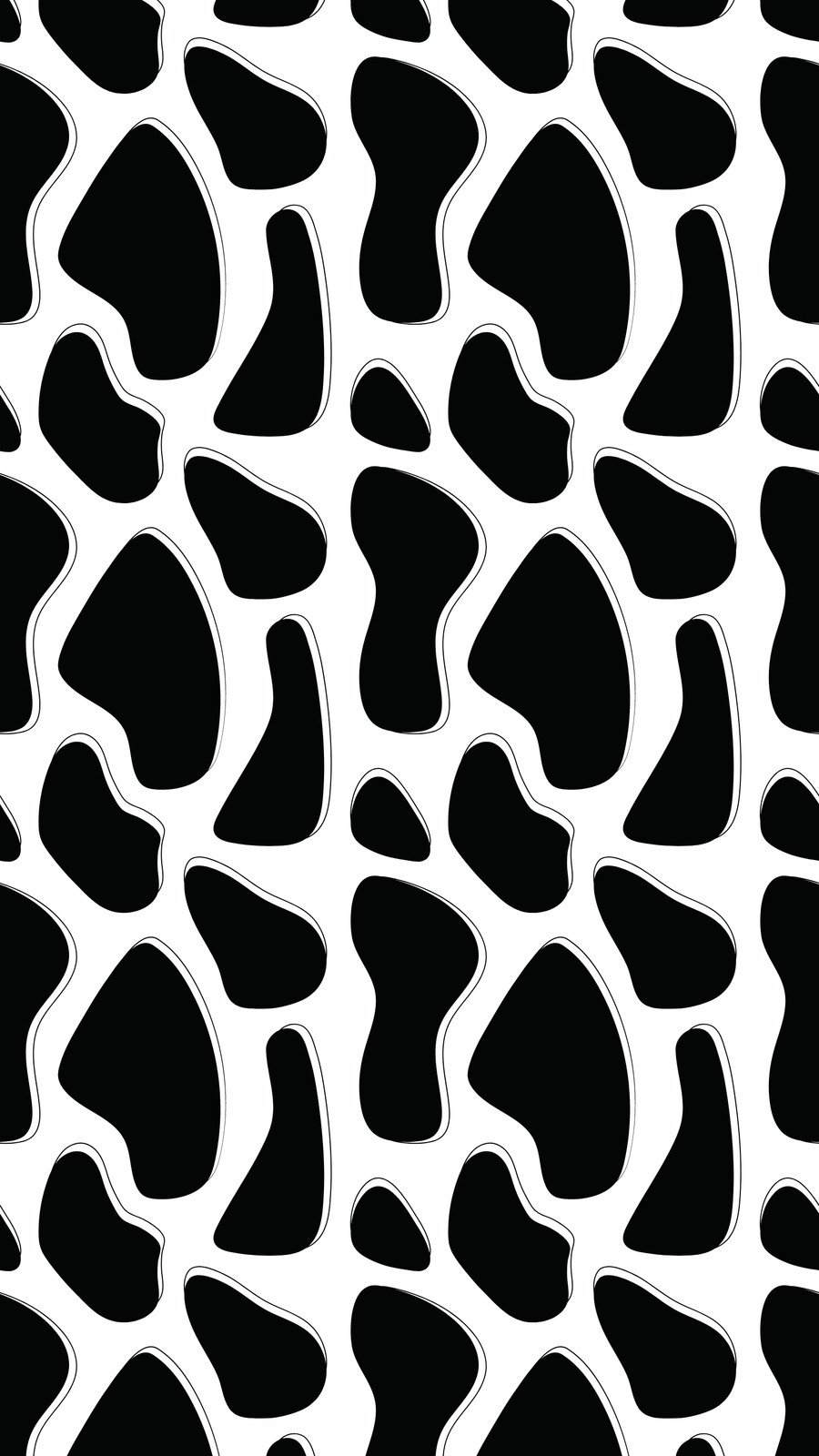 Cow Print Design Custom Wallpaper & Surface Covering