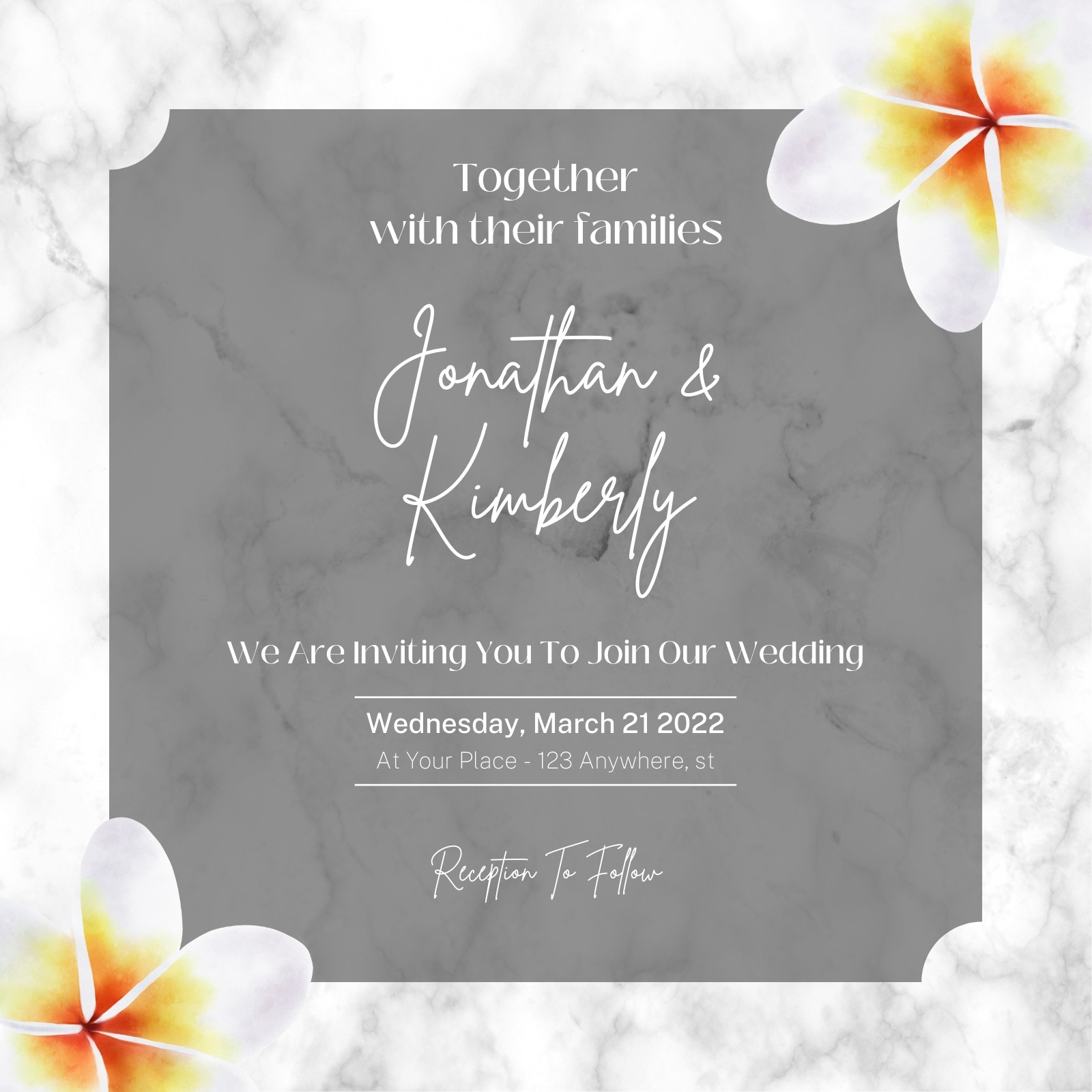 Wedding Invitations for Wedding Planners - 4 Customizable Canva