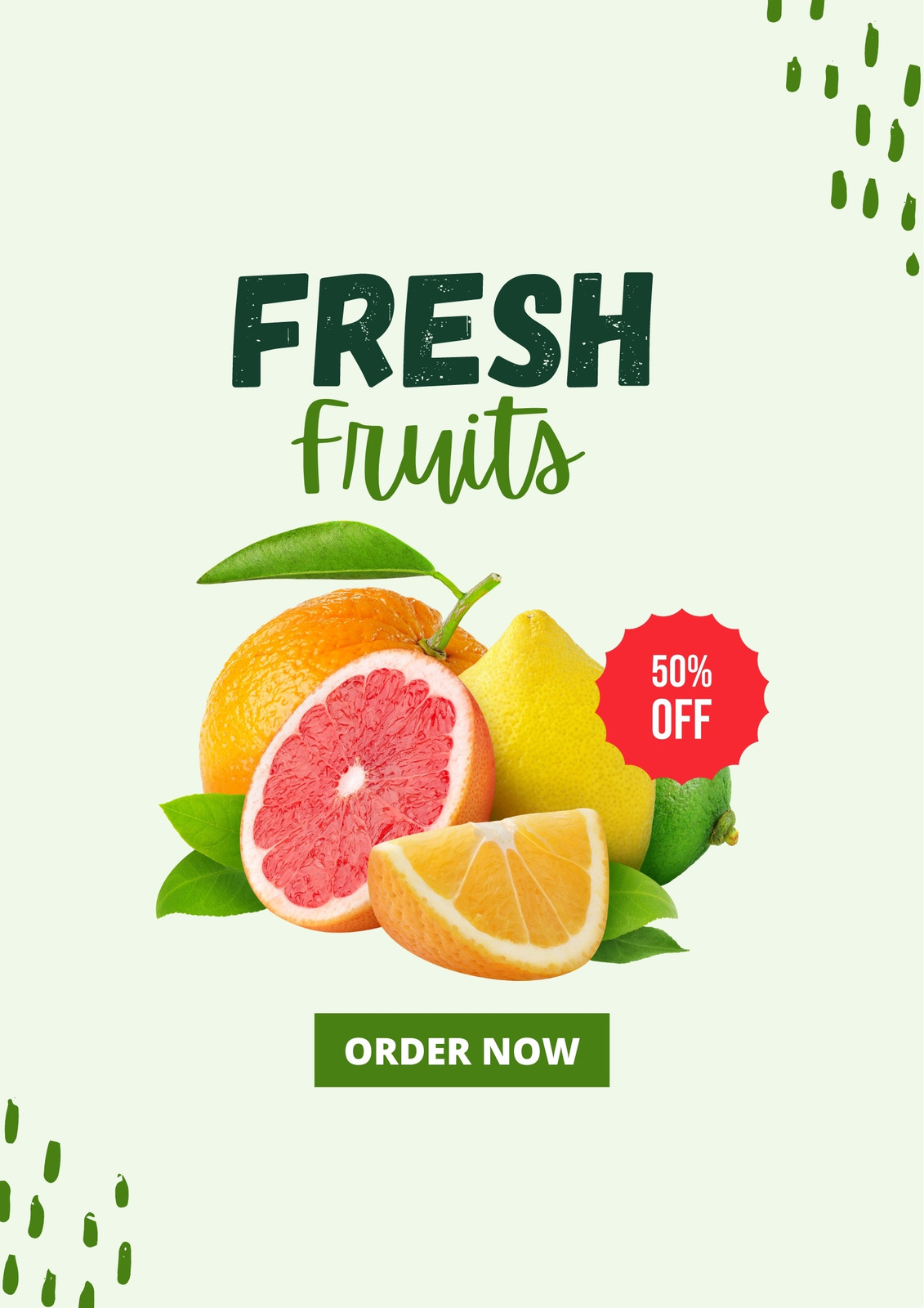 Free and customizable fruit templates