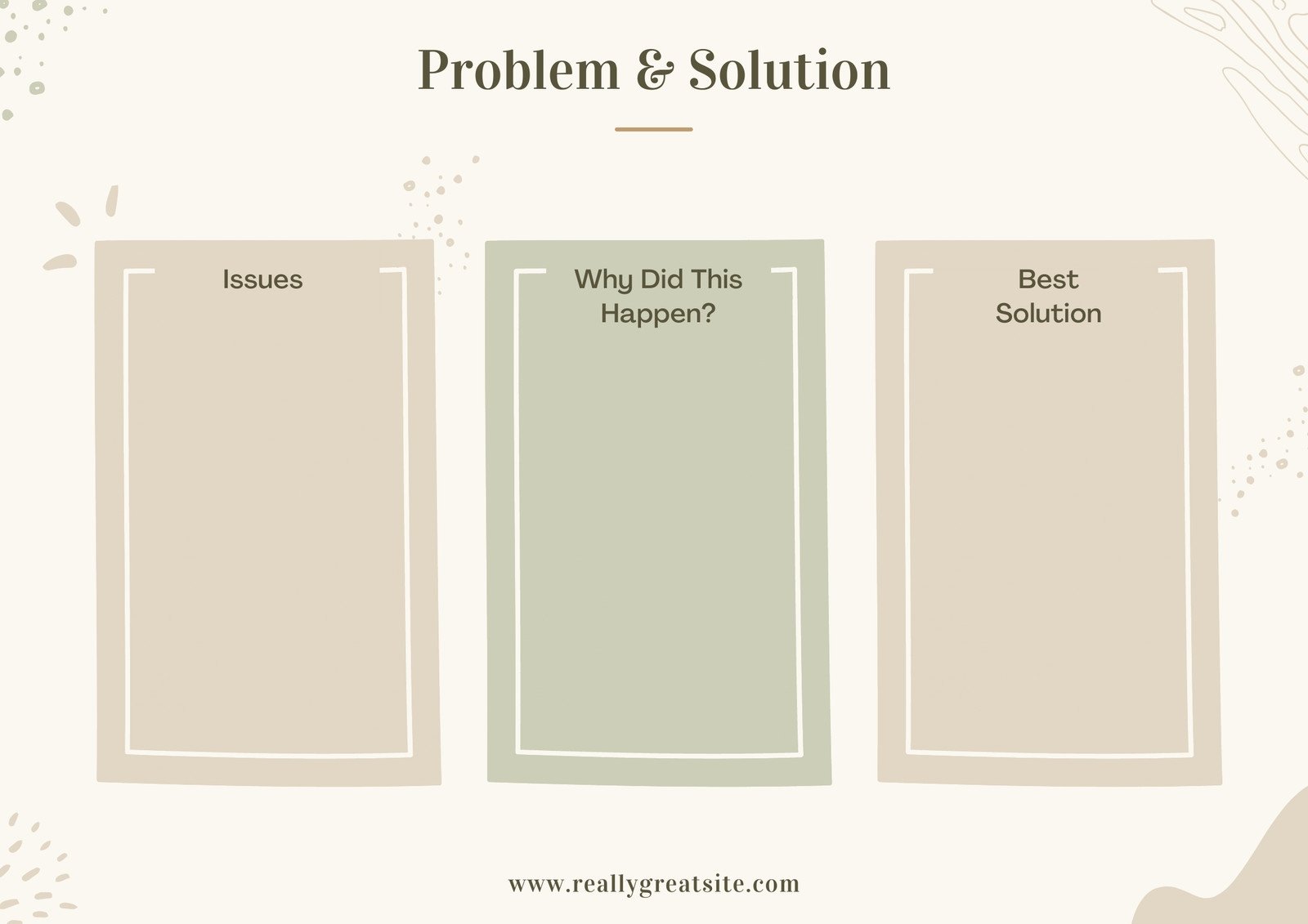 Neutral Business Problem Statement and Solution Template