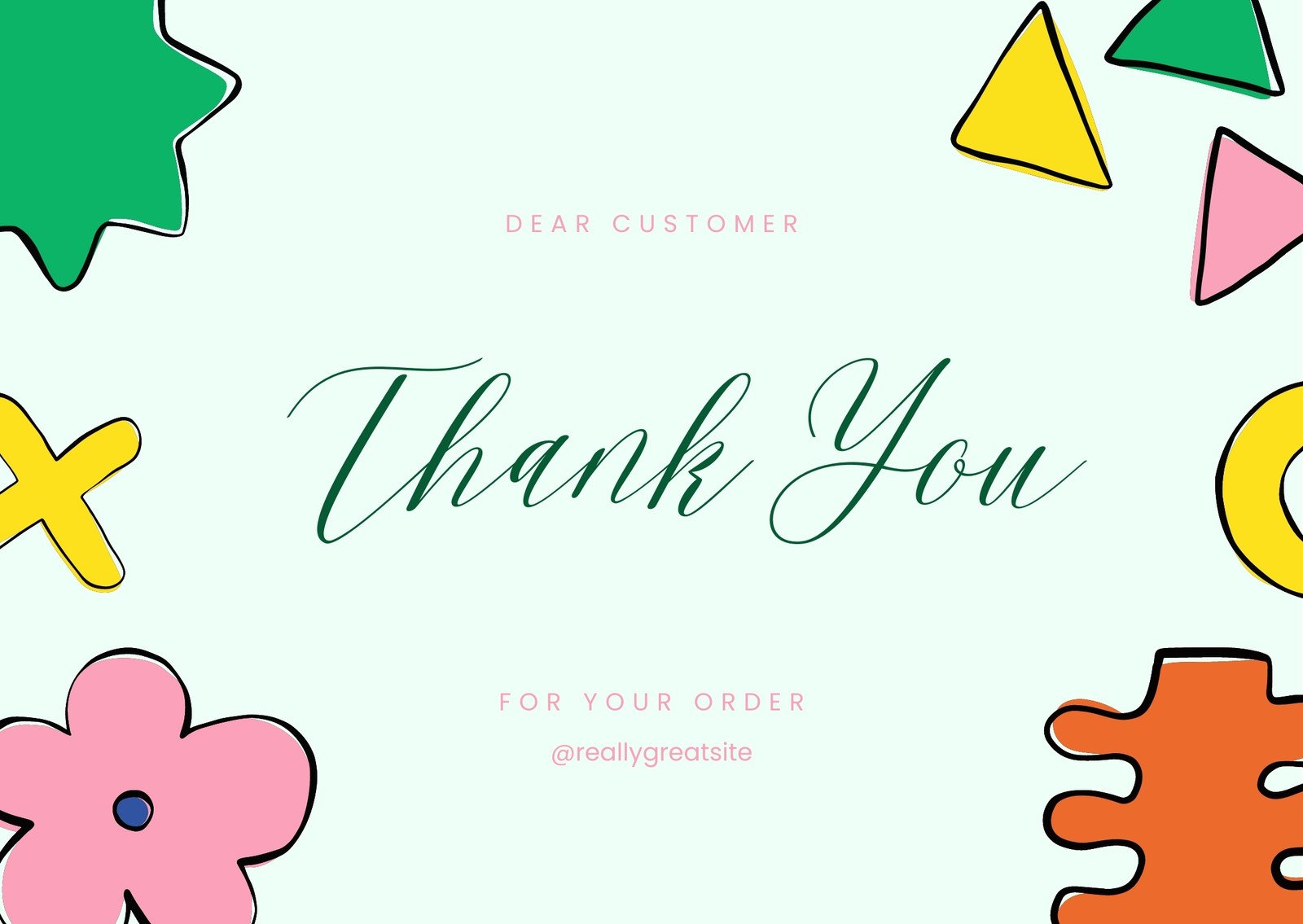 Free Printable Thank You For Your Business Tag { Business