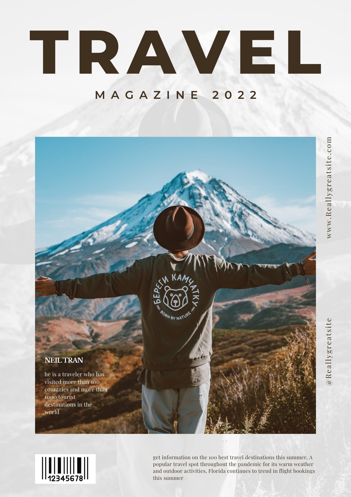 Travel Magazine Layout Design