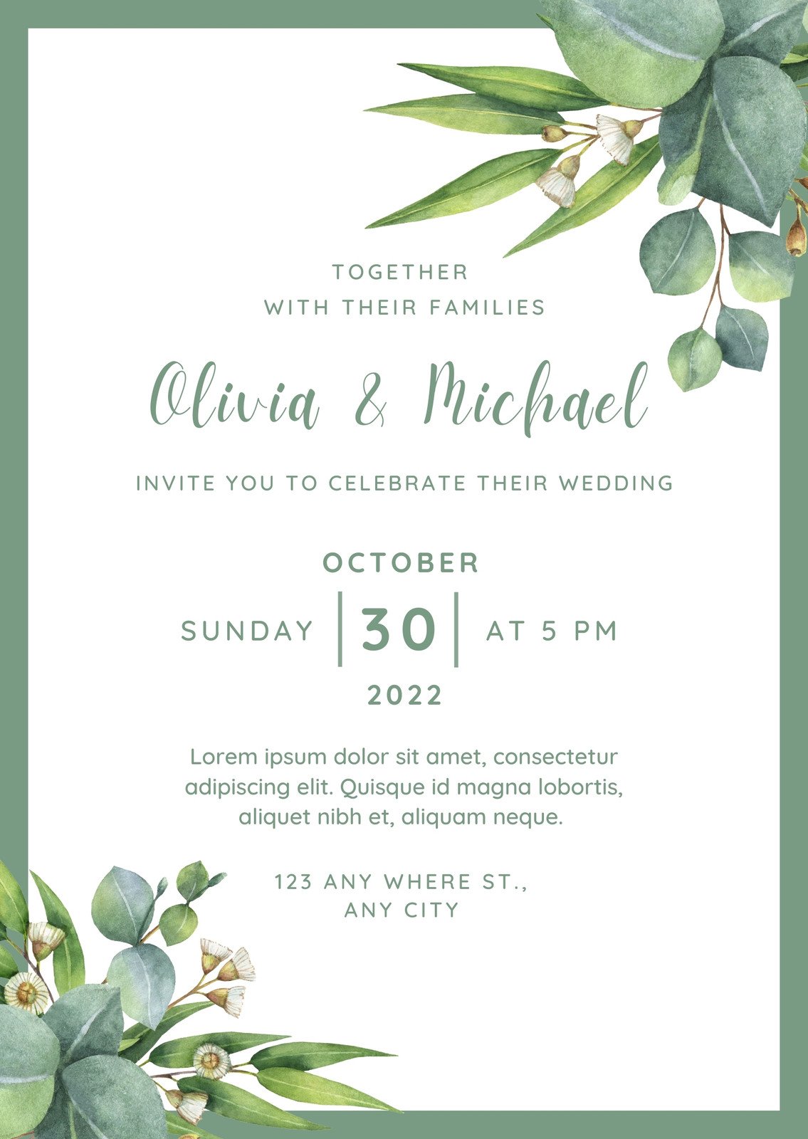 Page 4 - Wedding invitation templates to customize for free | Canva