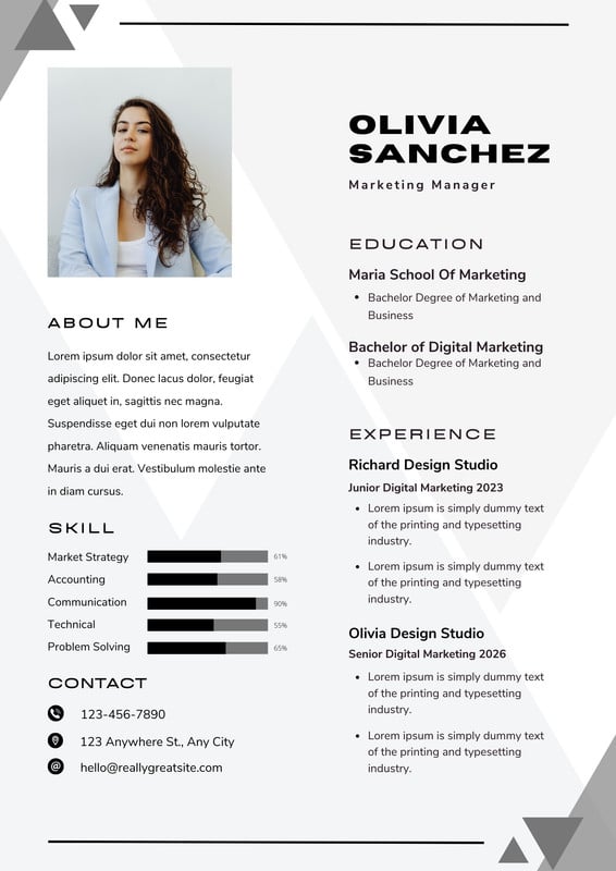 Free custom printable scholarship resume templates | Canva