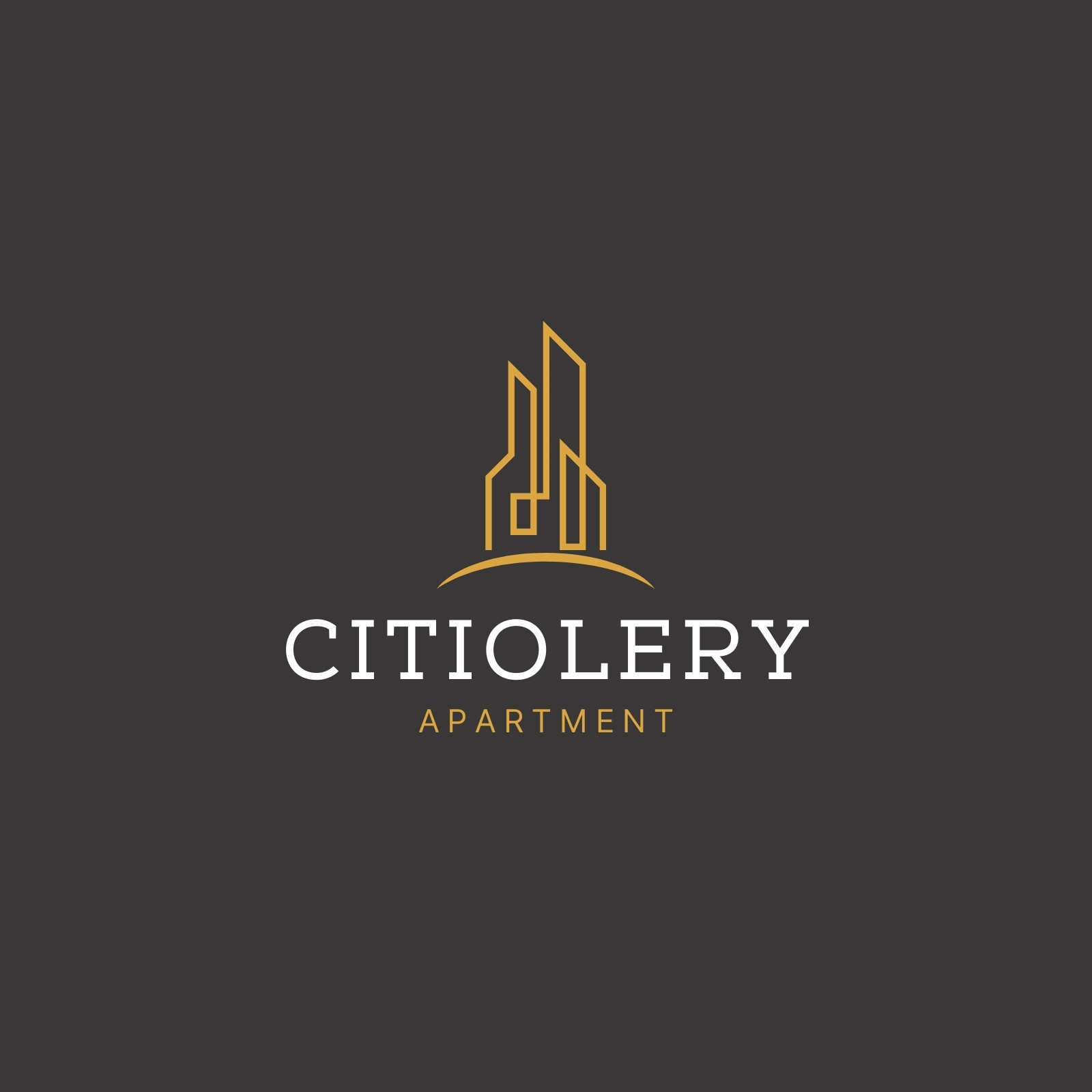 Simple and Modern Property or Apartment Logo