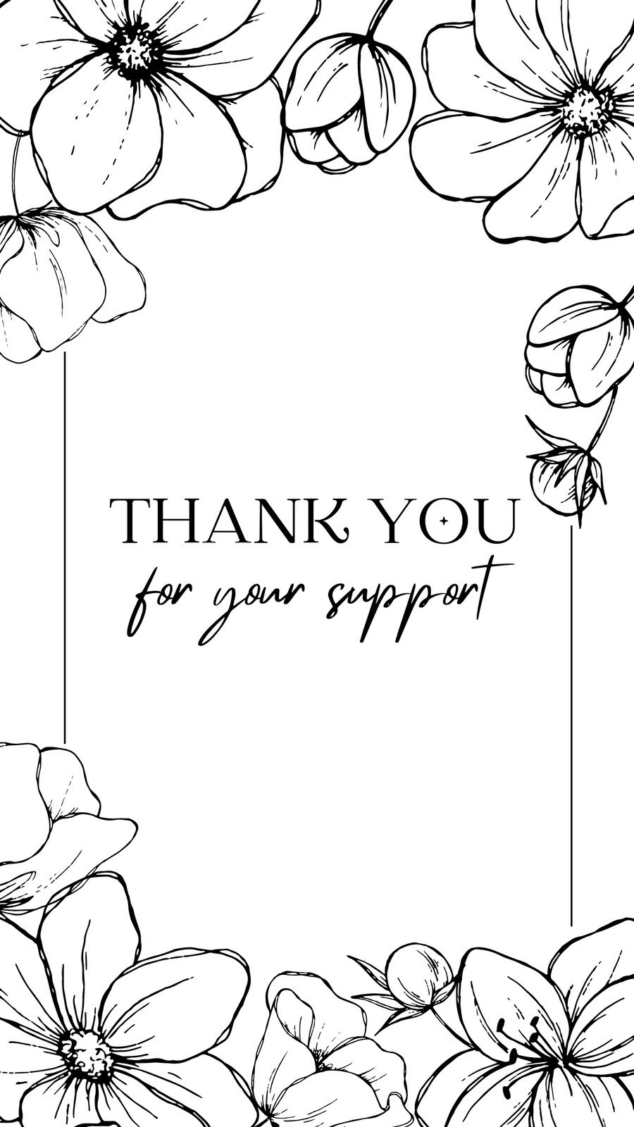 free thank you clipart black and white