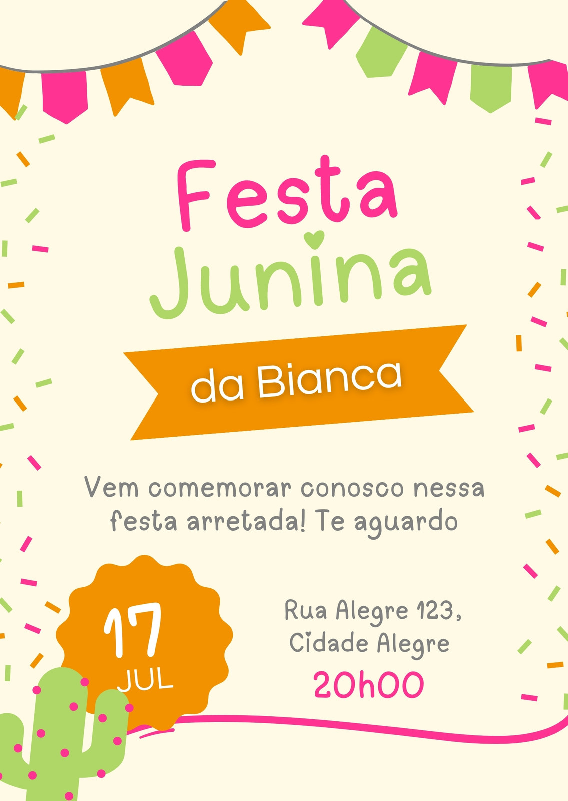 Convite Festa Junina Arraiá Xadrez - Arte Digital - Digitali Convites e  Kits Digitais