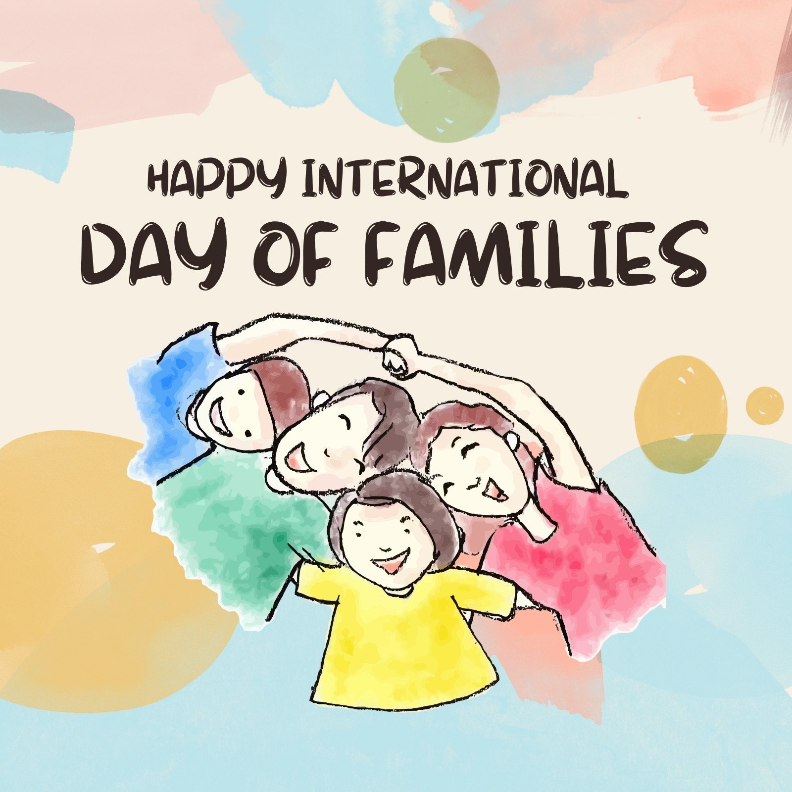 Global Family Day Drawing👪Family Day Easy Drawing 👪 Global Family Day  Poster Drawing👪Family Day Draw - YouTube