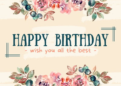 Free, custom printable birthday card templates | Canva