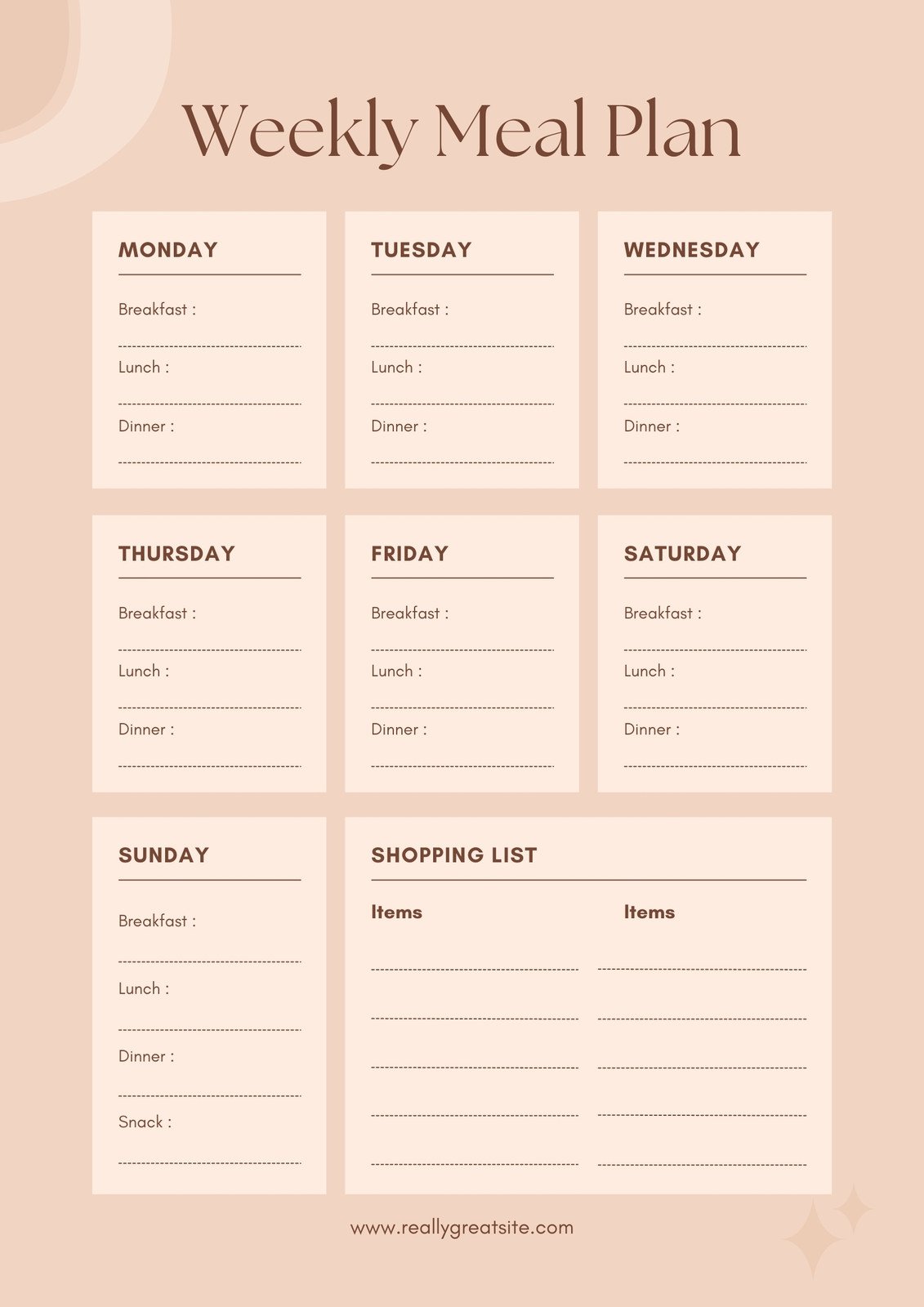 Paper Party Supplies Calendars Planners Canva Template Editable 