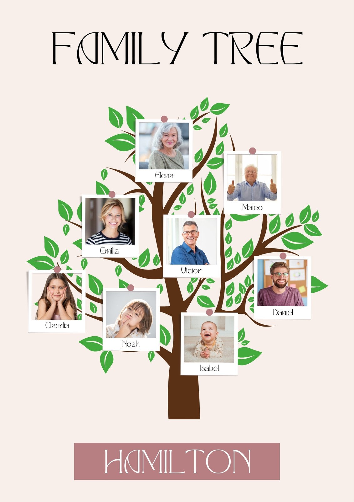 Basic Family Tree | Family Tree Template-saigonsouth.com.vn