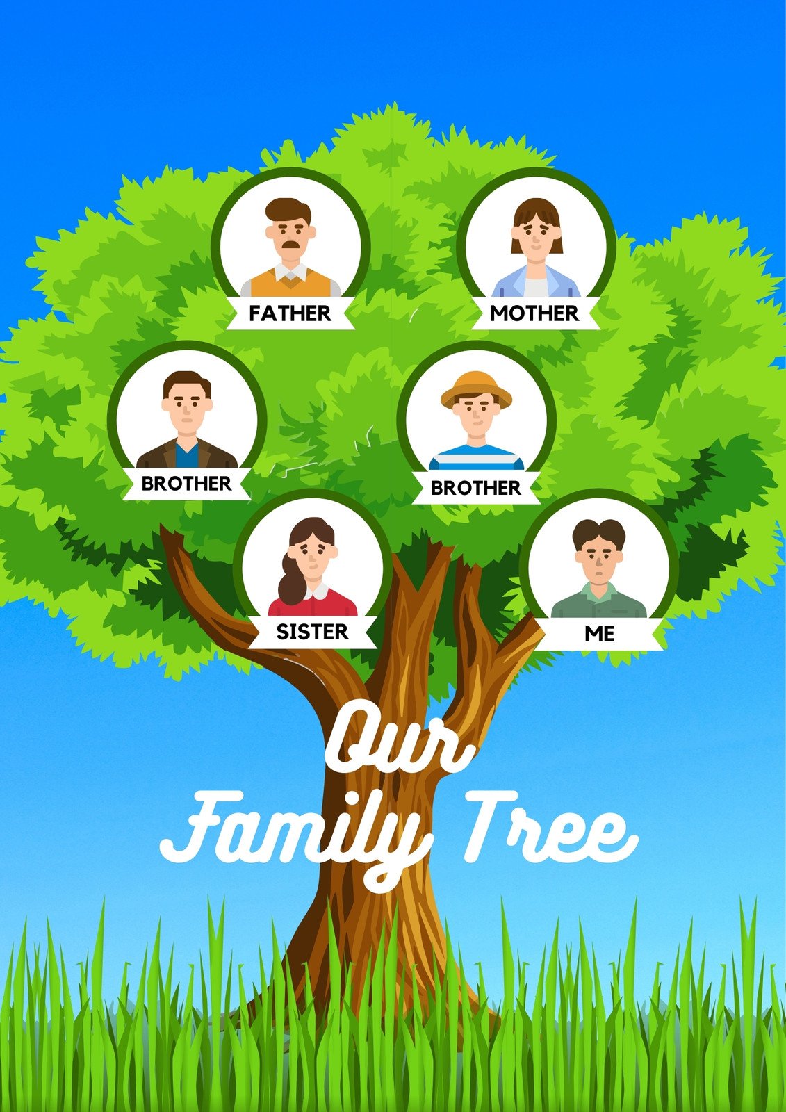 Modern Family Tree Template