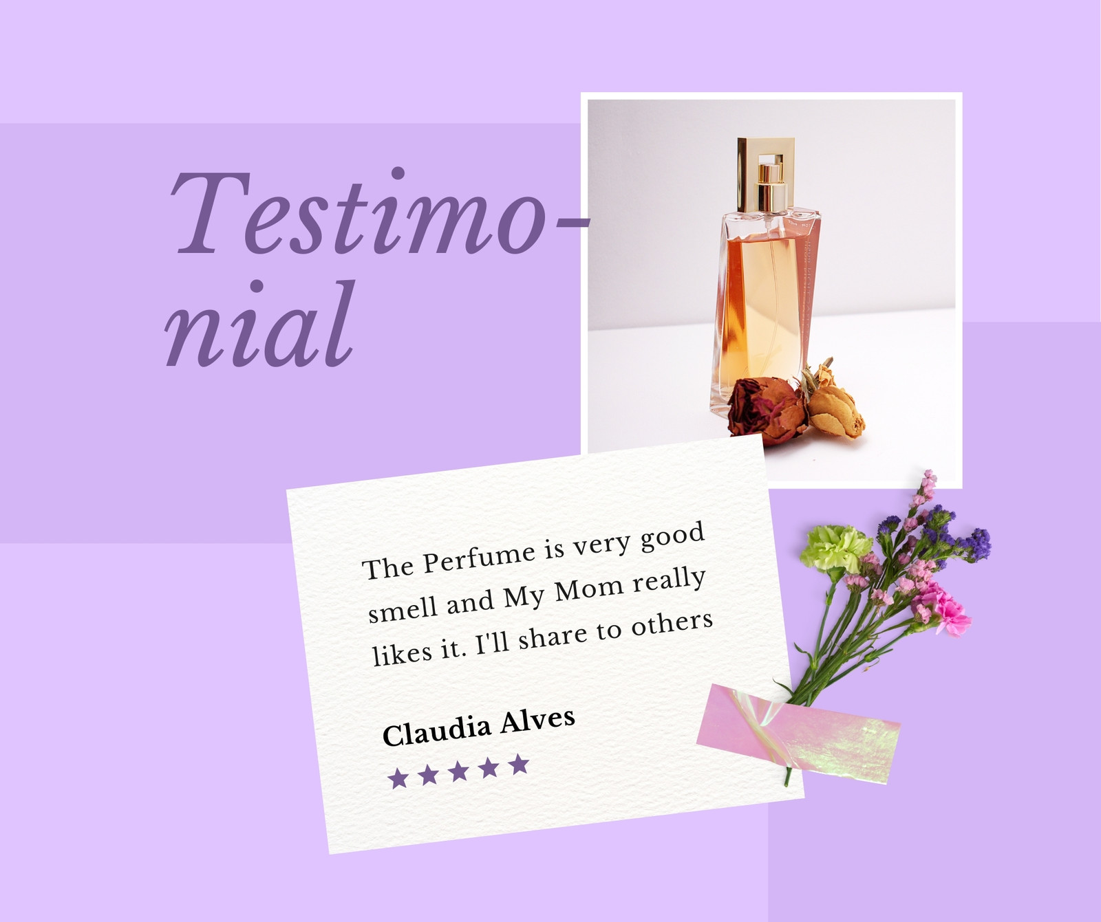 Free and customizable perfume templates