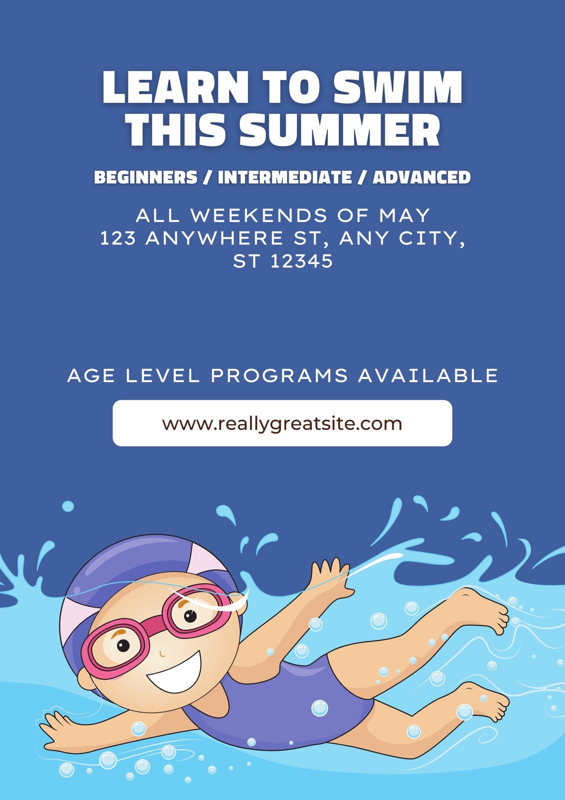swim camp flyer