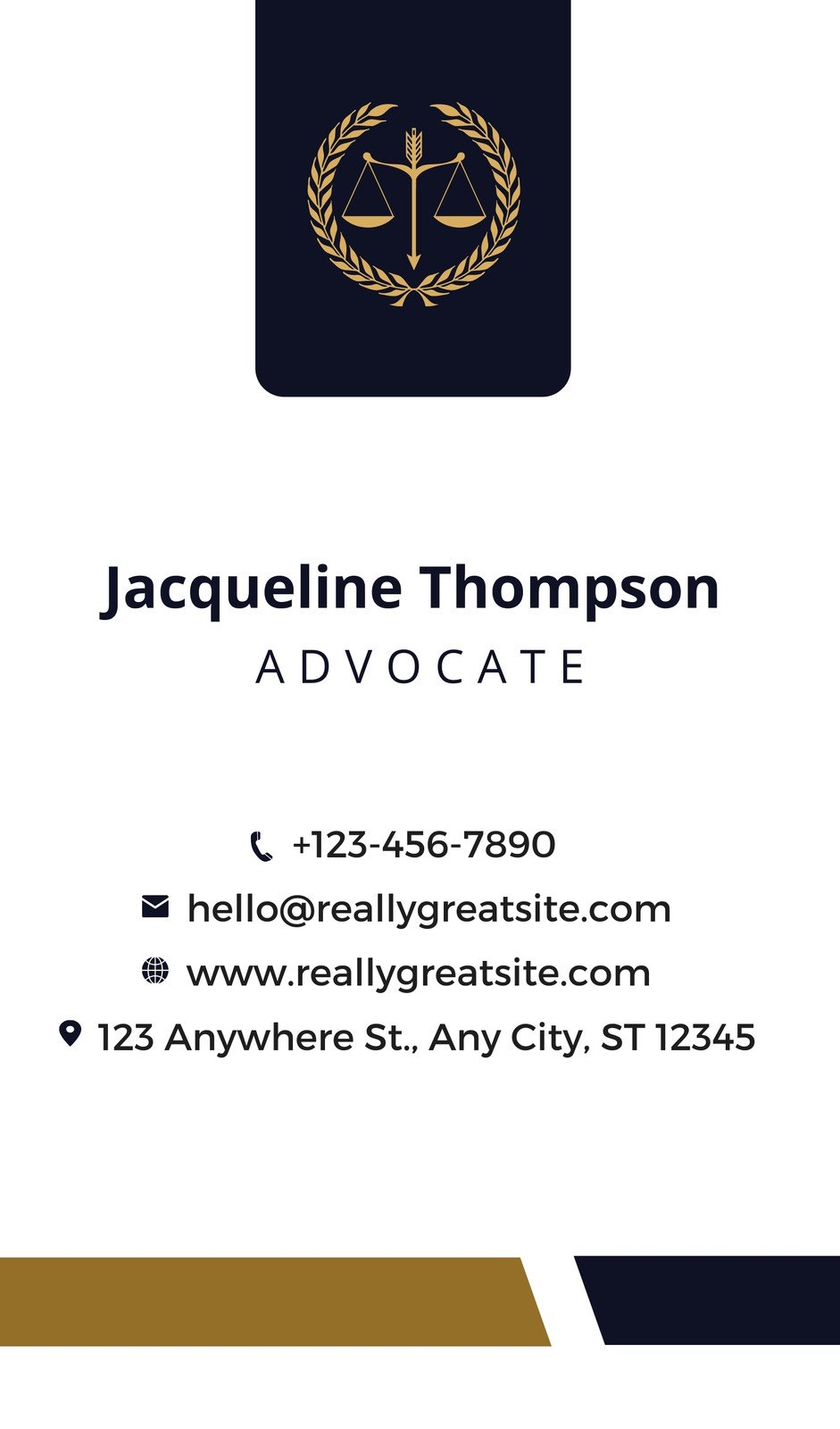 Free printable, customizable lawyer business card templates | Canva