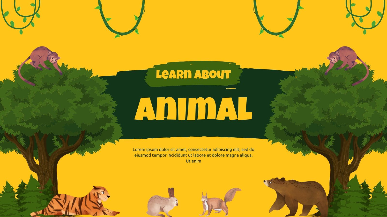 Free and customizable animal templates