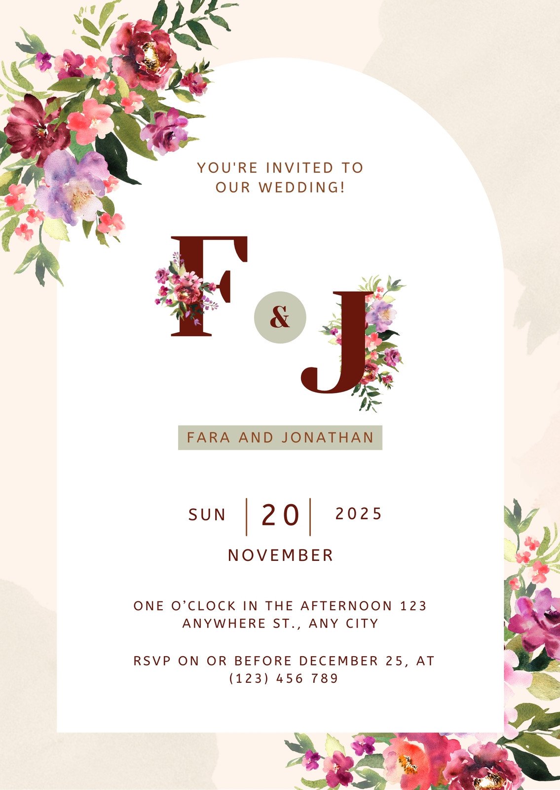 Wedding Invitations for Wedding Planners - 4 Customizable Canva