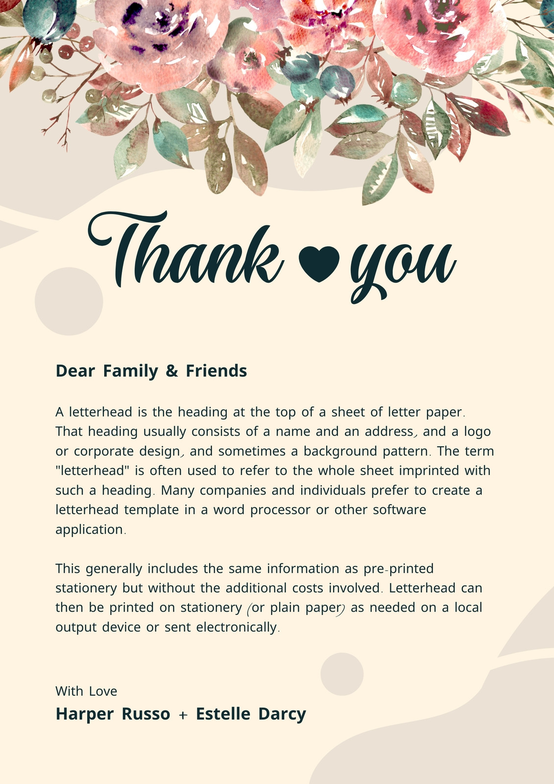 Page 5 - Free, printable, customizable letter templates | Canva