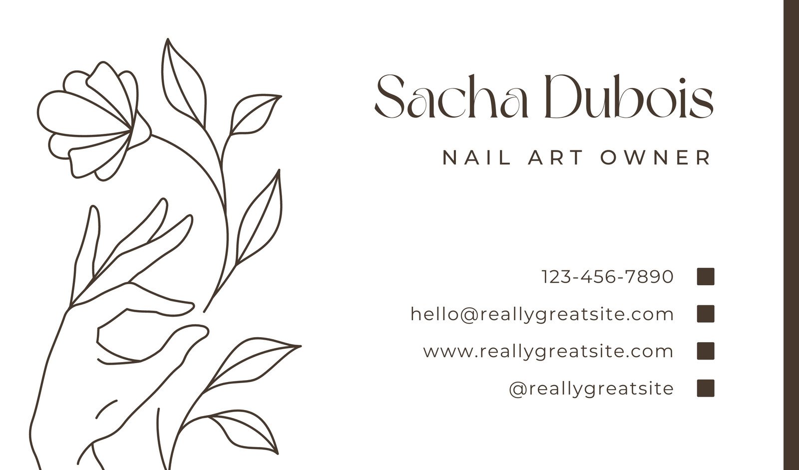 5. Elegant Business Card Designs for Nail Technicians - wide 1