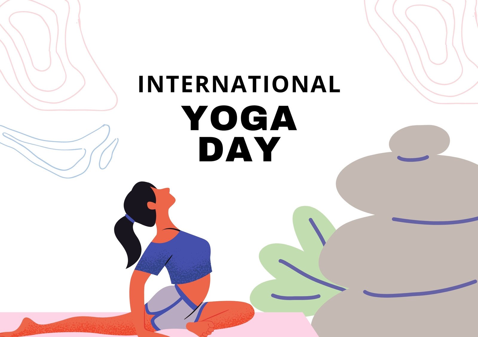 Easy Drawing SA - Yoga day drawing #yogaday | Facebook-saigonsouth.com.vn