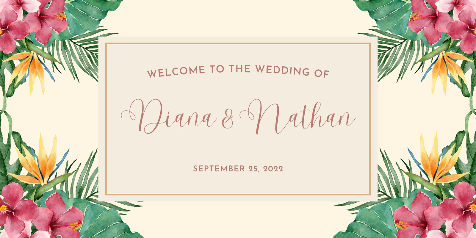 Page 6 - Free customizable wedding banner templates | Canva