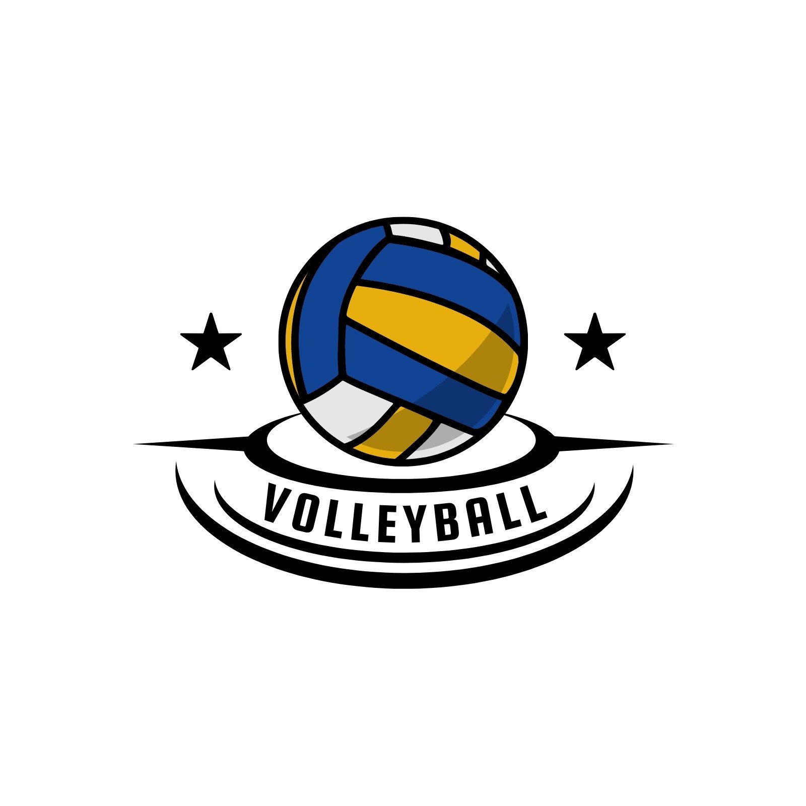 Volleyball Team Logo Design