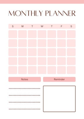 Customize 1,406+ Monthly Planner Templates Online - Canva