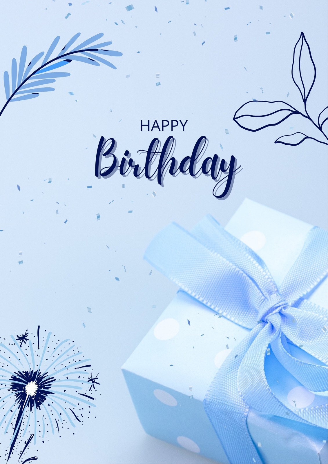 Free and customizable happy birthday background templates