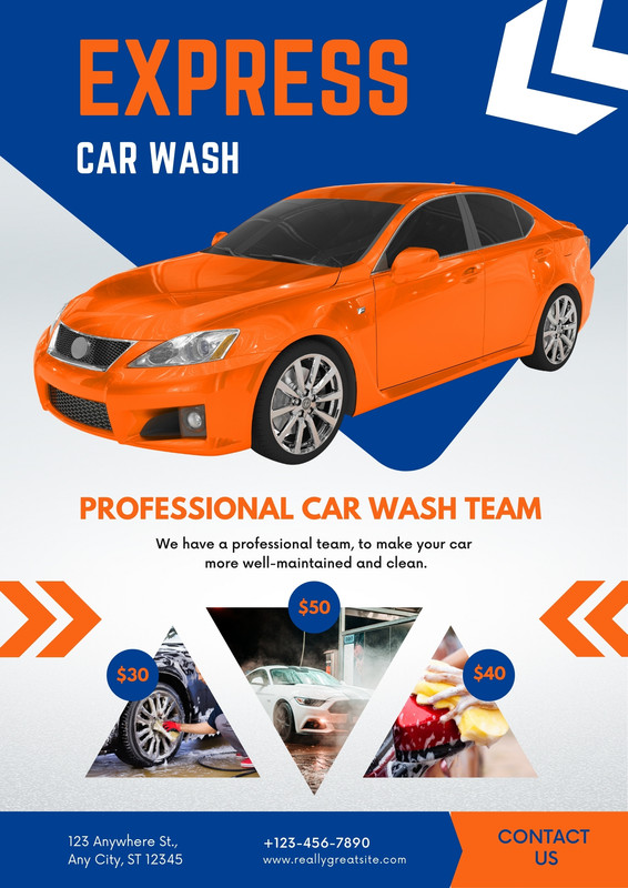 Page 2 - Free printable, customizable car wash poster templates