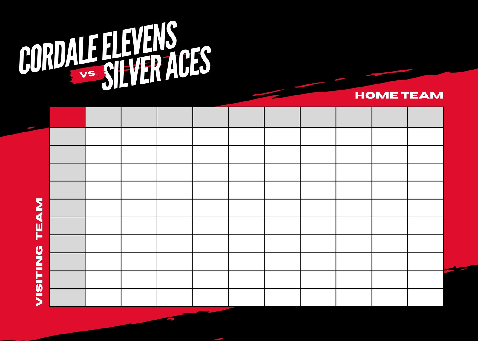 Super Bowl Squares 2023  Football Pool Squares Template to Download - Lines