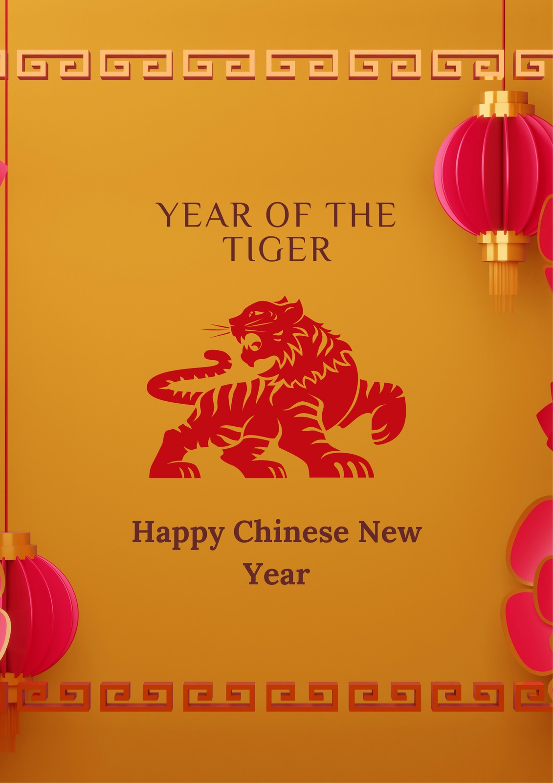 Free printable Chinese New Year poster templates