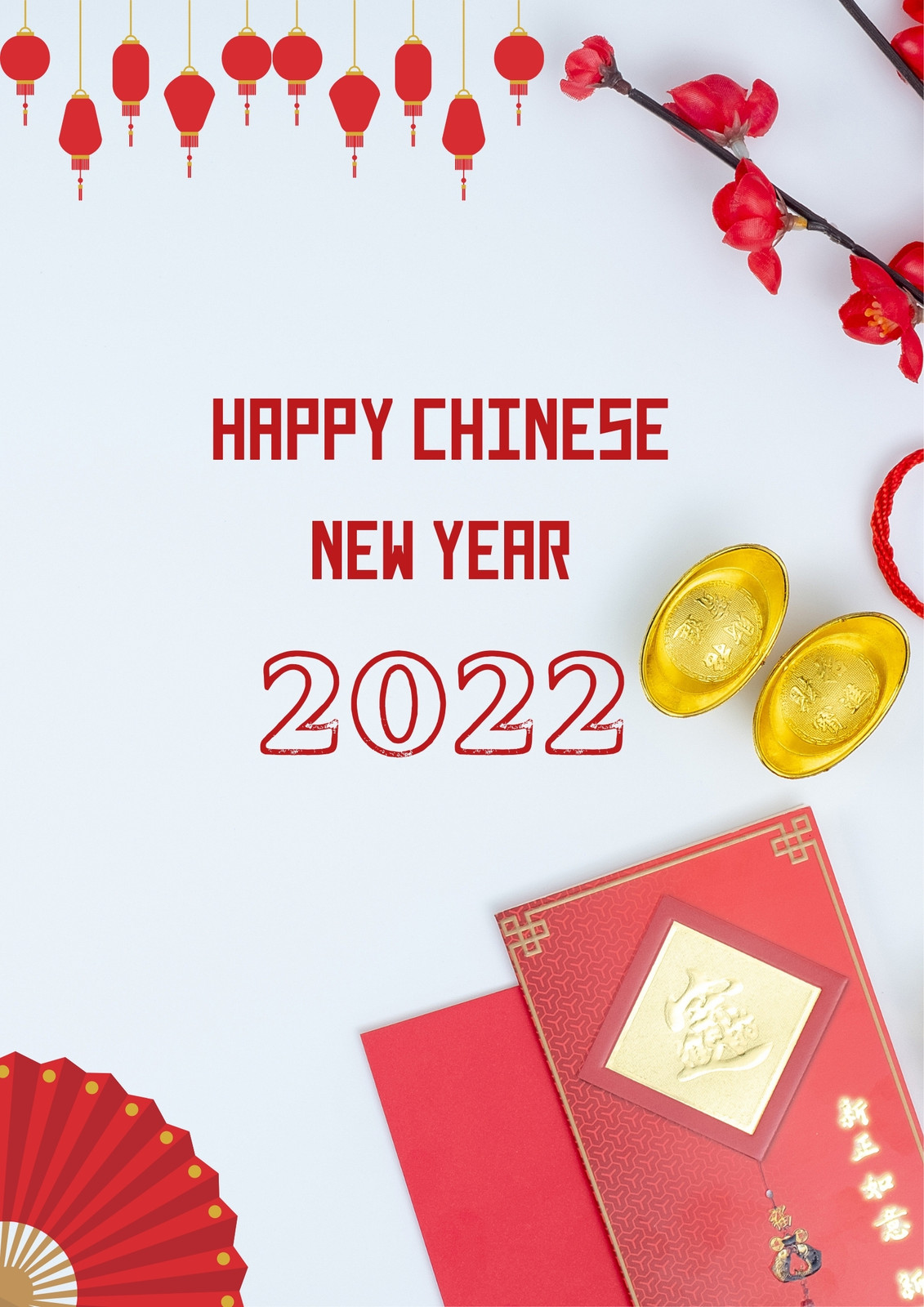 Free printable Chinese New Year poster templates