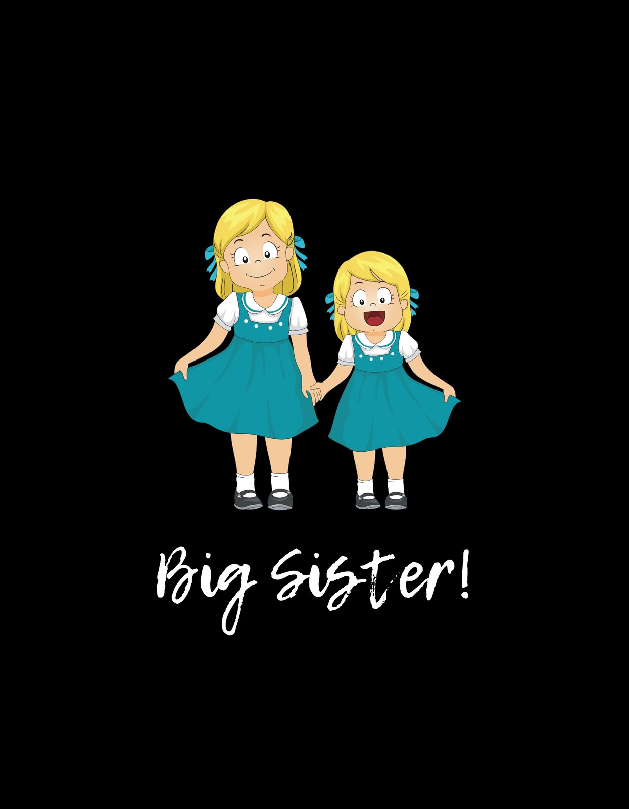 Free customizable big sister T-shirt templates | Canva
