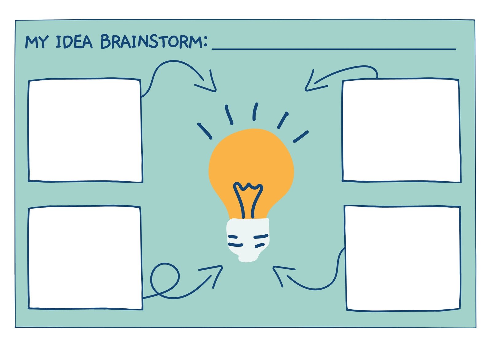 Idea Brainstorming Classroom Graphic Organizer
