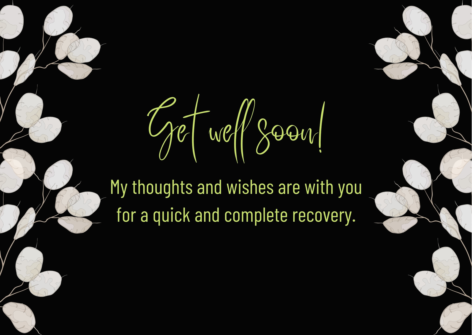 Get Well Soon Card Template With Teddy Bear And Flower Template