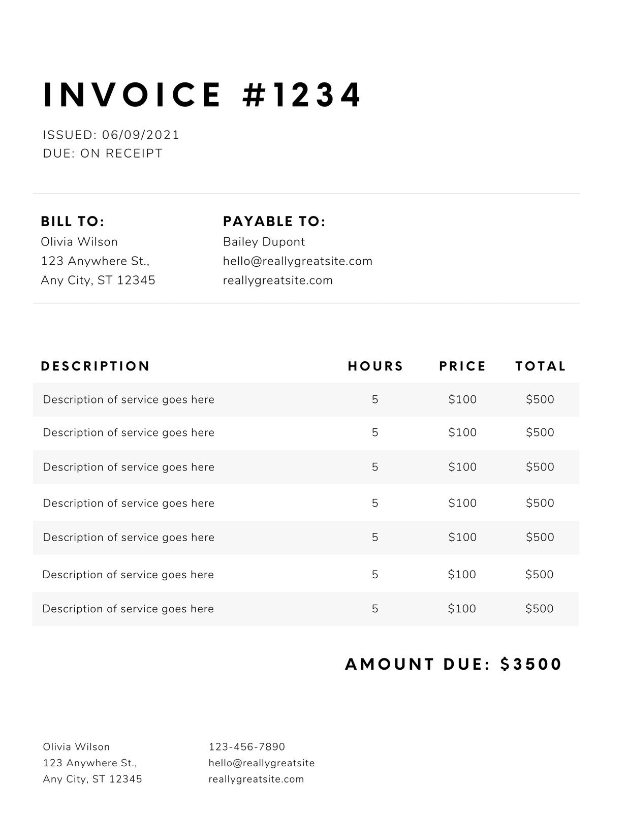 free printable professional invoice templates to customize canva