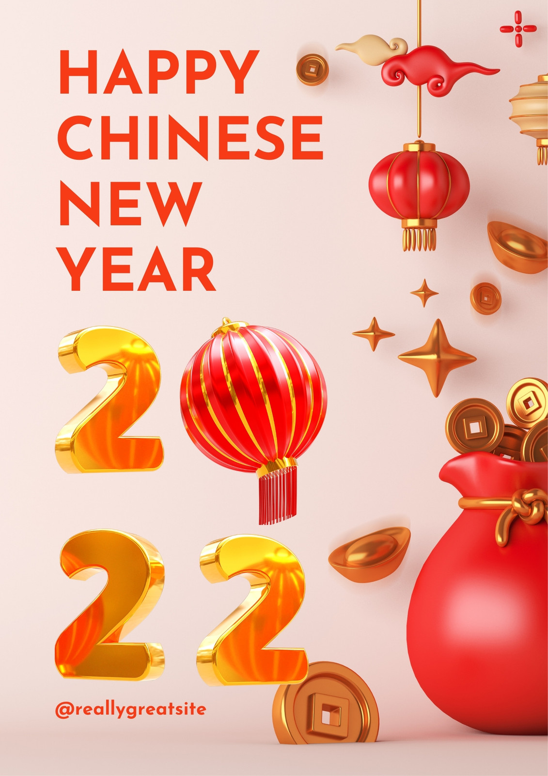 Free printable Chinese New Year poster templates