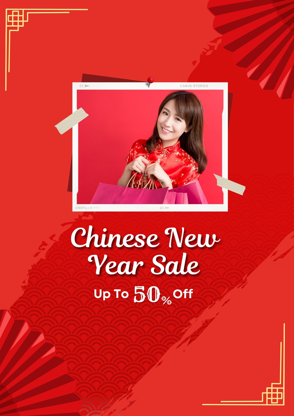 Free printable Chinese New Year poster templates