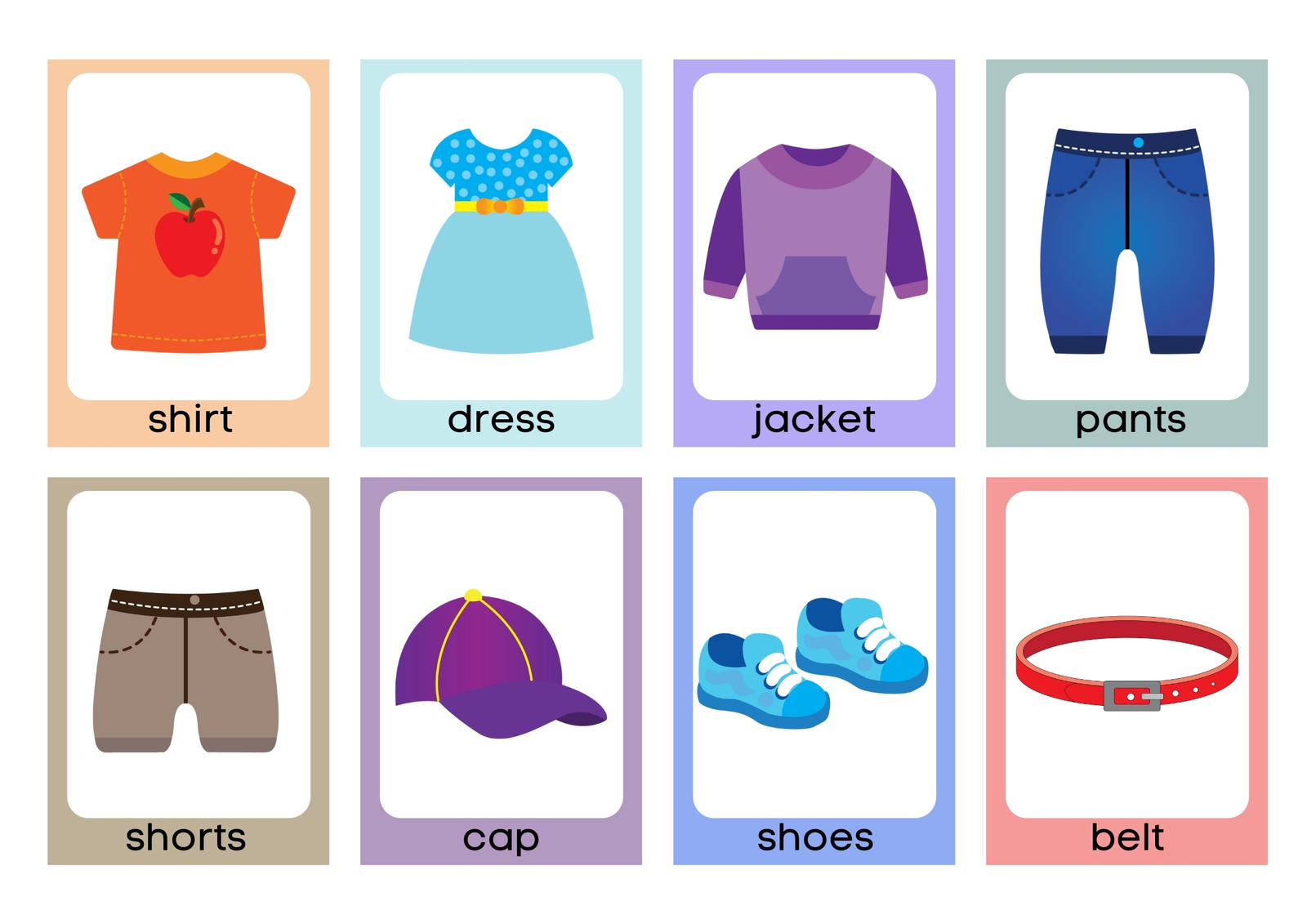 Winter Clothes & Accessories Vocabulary Worksheet - Templates by Canva