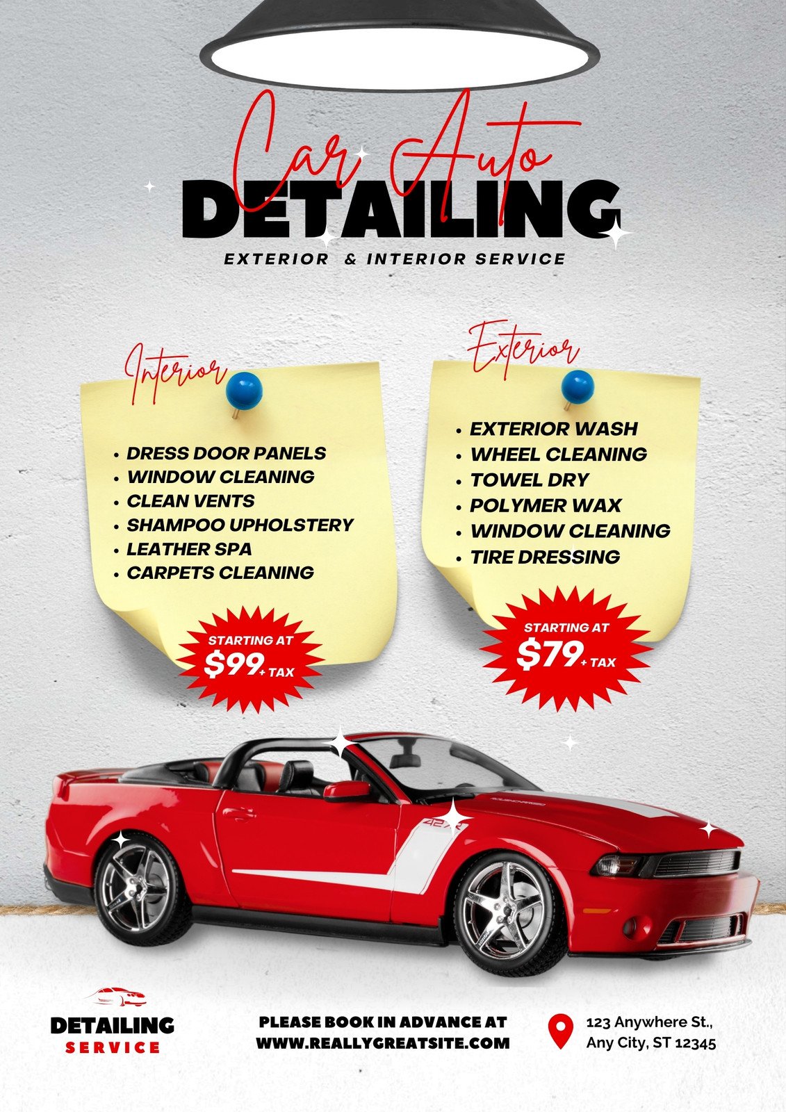 Muf programma wervelkolom Free printable, customizable car wash poster templates | Canva