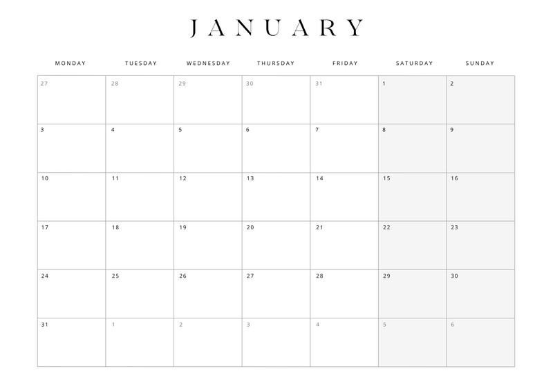 Free printable wall calendar templates to customize | Canva