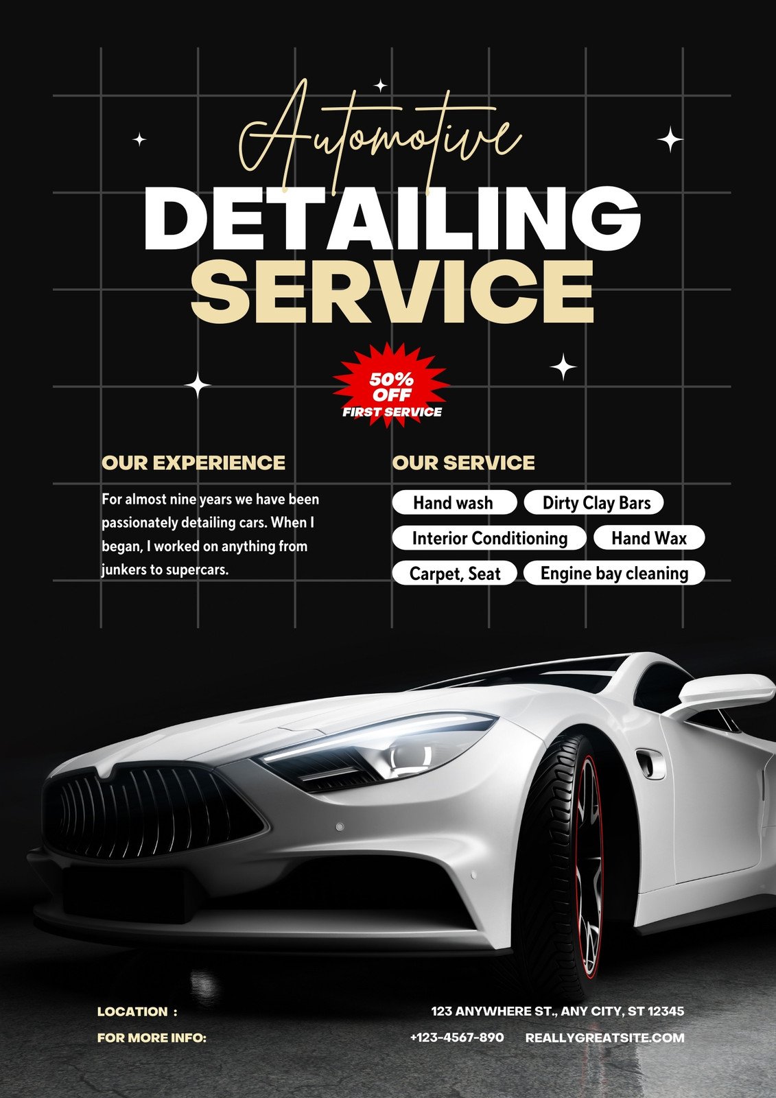 Auto detailing free samples