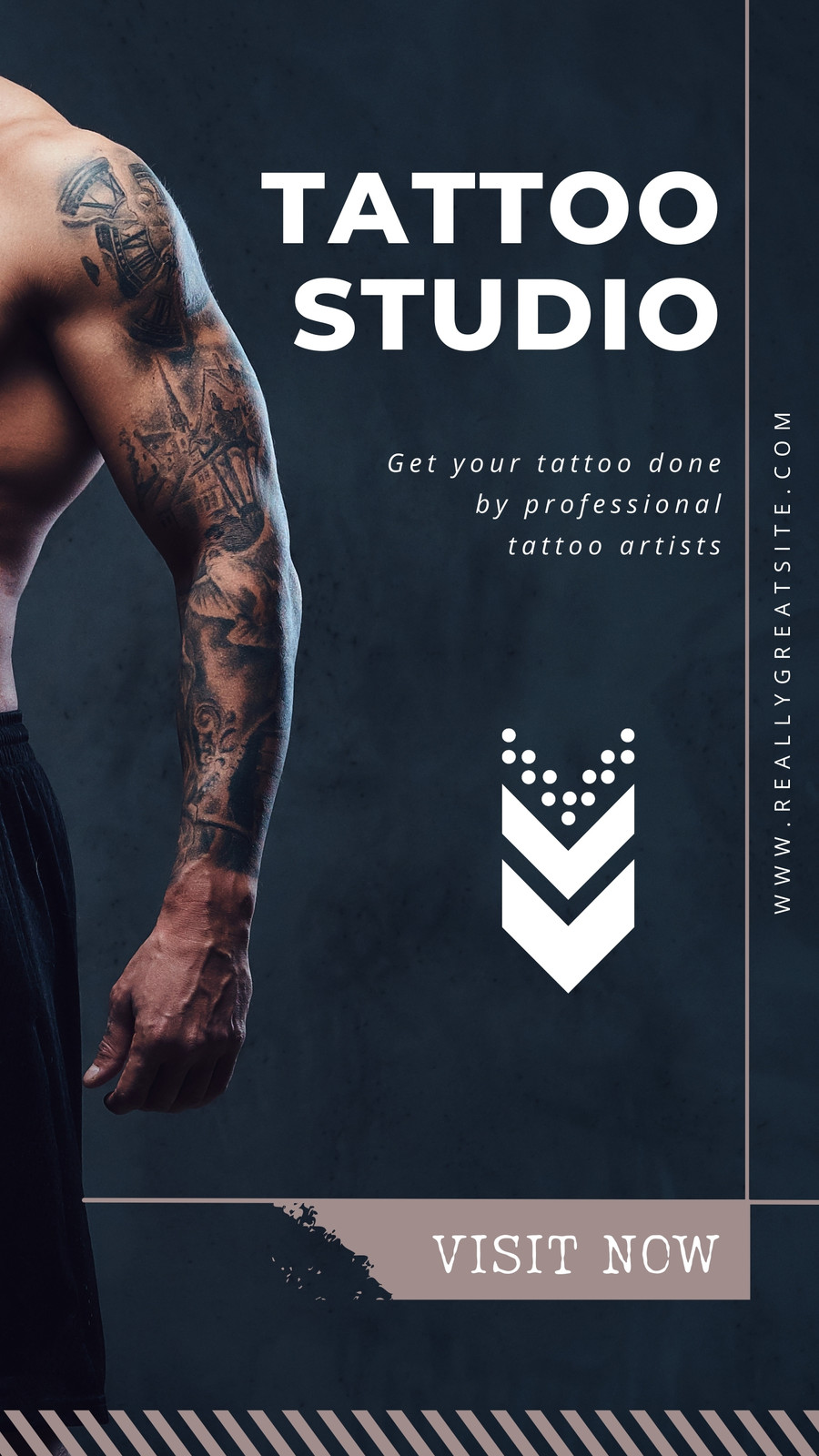 Tattoo Studio Services Offer With Pinup Girl Online Poster Template -  VistaCreate