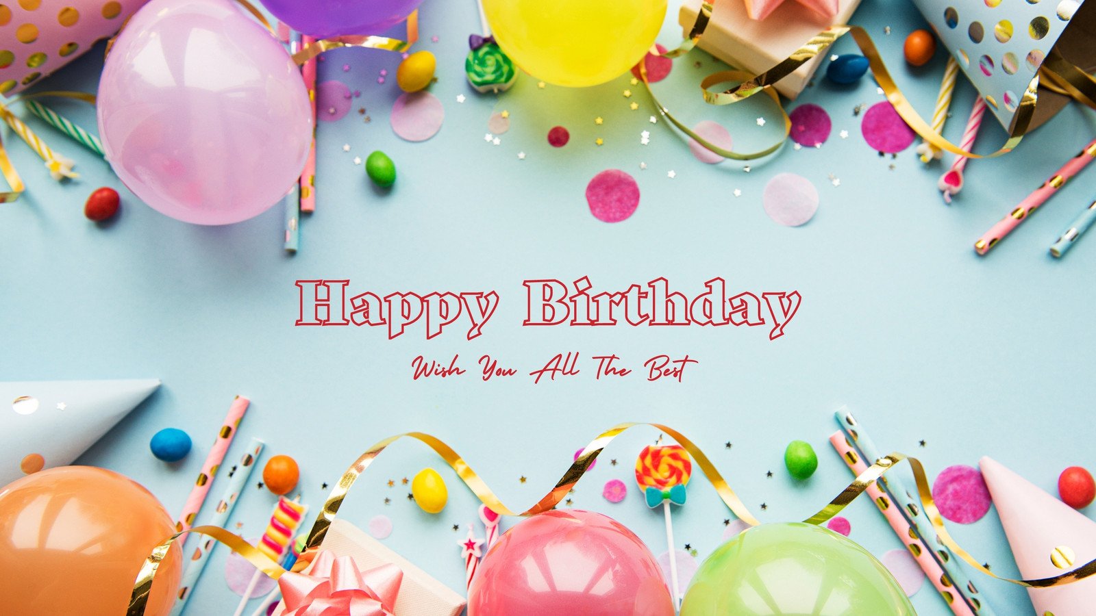 Happy Birthday Background with Balloons Graphic by rorozoagraphic   Creative Fabrica