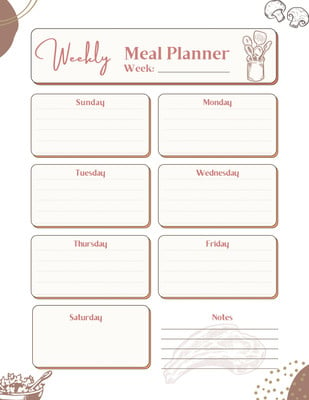 Customize 152+ Meal Planners Templates Online - Canva