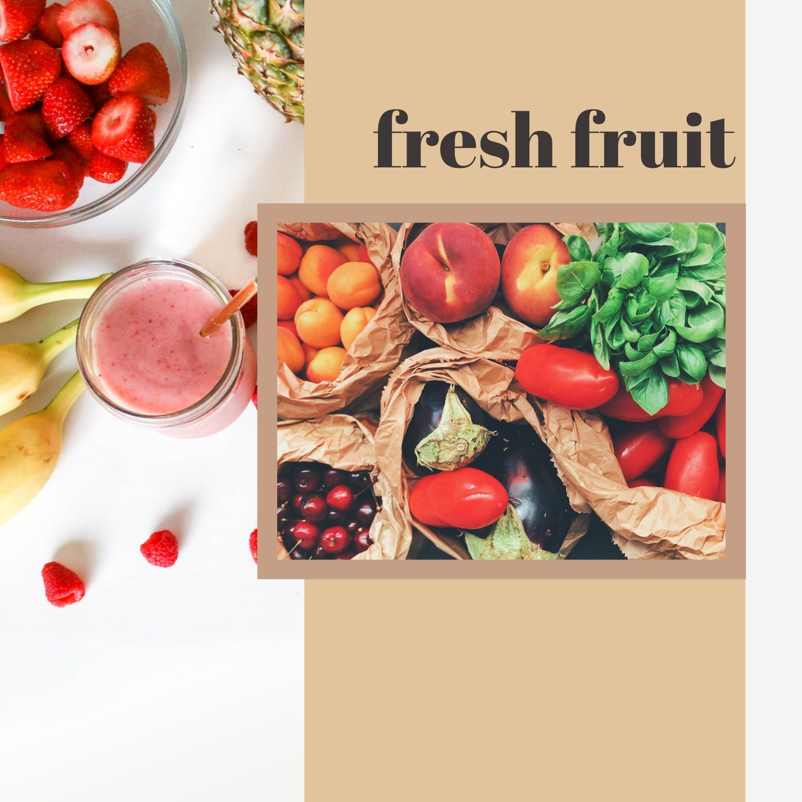 Free and customizable fruit templates