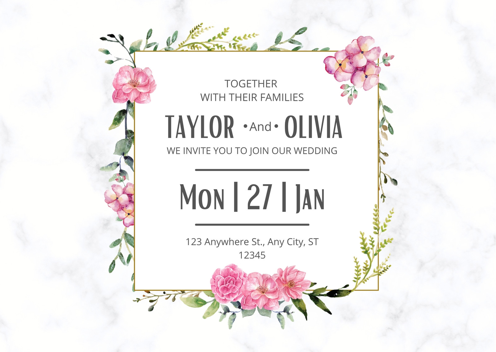 Free save the date card templates to edit and print