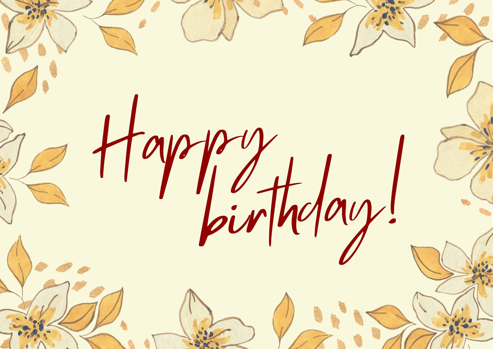 Free, custom printable birthday card templates